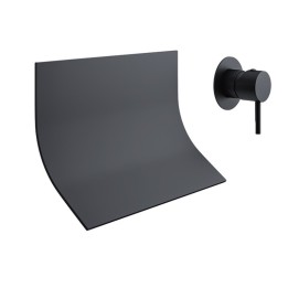 Monomando lavabo empotrado cascada ODISEA negro mate - 3916902NM 1