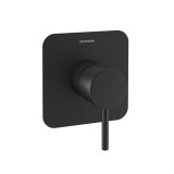 Monomando ducha empotrado 1-vía ODISEA negro mate - 391801SNM 1