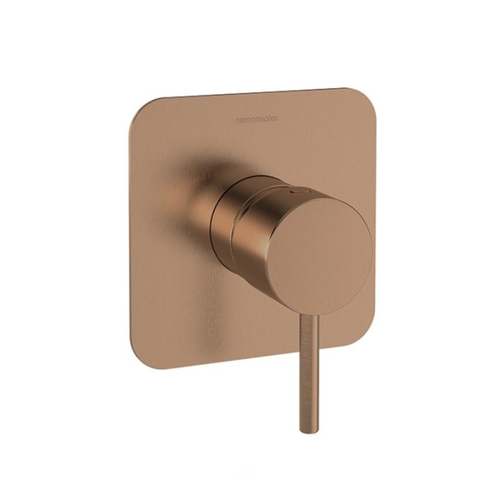 Monomando ducha empotrado 1-vía ODISEA cobre cepillado - 391801SCUC 1