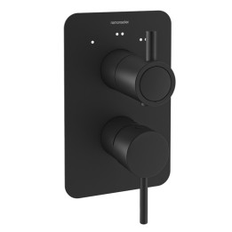 Monomando ducha empotrado 3-vías ODISEA negro mate - 391513SNM 1