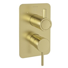 Monomando ducha empotrado 3-vías ODISEA oro cepillado - 391513SOC 1