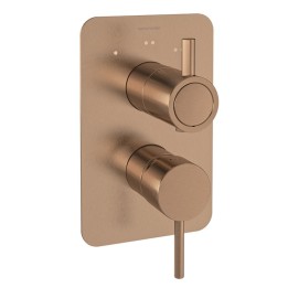 Monomando ducha empotrado 3-vías ODISEA cobre cepillado - 391513SCUC 1