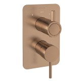 Monomando ducha empotrado 3-vías ODISEA cobre cepillado - 391513SCUC 1
