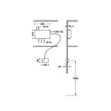 Termostático electrónico ducha empotrado 3-vías negro mate - 49288399 2