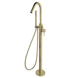 Monomando baño-ducha a suelo ODISEA JOYA oro cepillado - 598503DOC 1