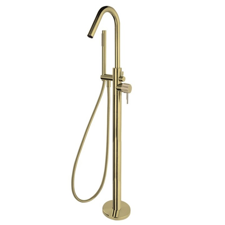 Monomando baño-ducha a suelo ODISEA JOYA oro cepillado - 598503DOC 1