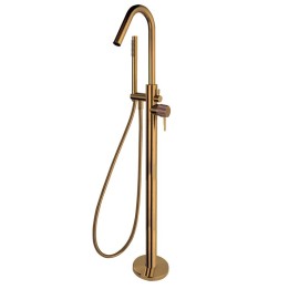 Monomando baño-ducha a suelo ODISEA JOYA cobre cepillado - 598503DCUC 1
