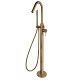 Monomando baño-ducha a suelo ODISEA JOYA cobre cepillado - 598503DCUC 1