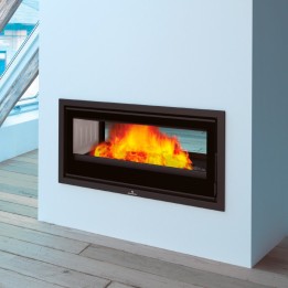 Estufa de leña insertable CAIRO 110-D doble cara - Bronpi 1