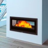 Estufa de leña insertable CAIRO 110-D doble cara - Bronpi 1