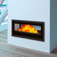 Estufa de leña insertable CAIRO 110-D doble cara - Bronpi