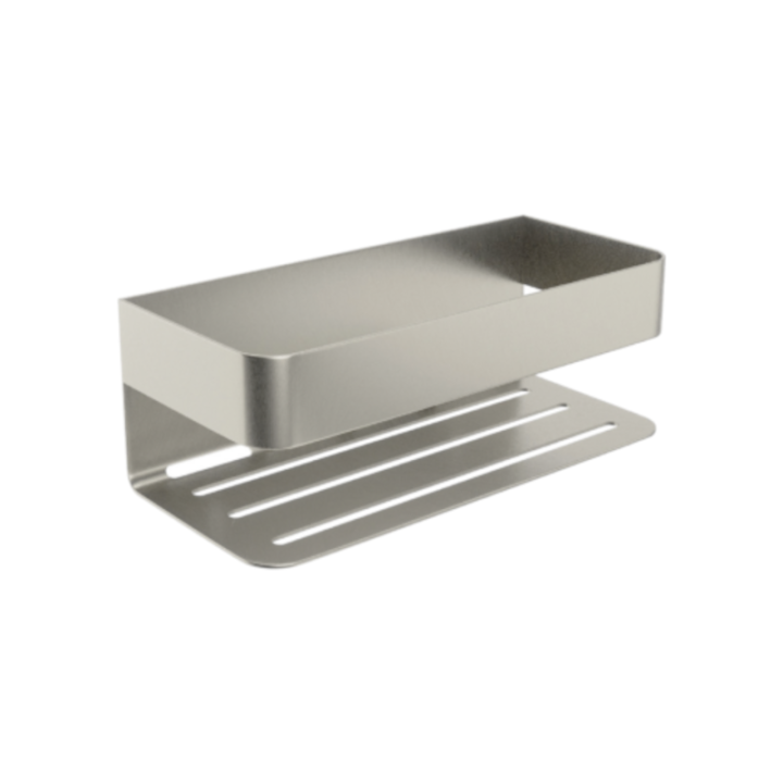 Jabonera rectangular MAYURA níquel cepillado - ADY007/NQ 1