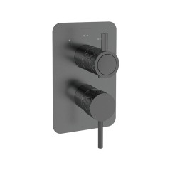Monomando ducha empotrado 3-vías ODISEA JOYA grafito - 591513SGR - Ramón Soler