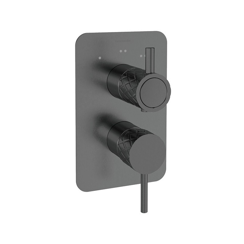 Monomando ducha empotrado 3-vías ODISEA JOYA grafito - 591513SGR