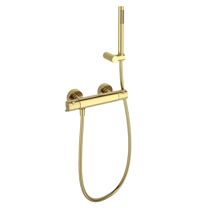 Termostático ducha ODISEA JOYA oro cepillado - 593401DOC