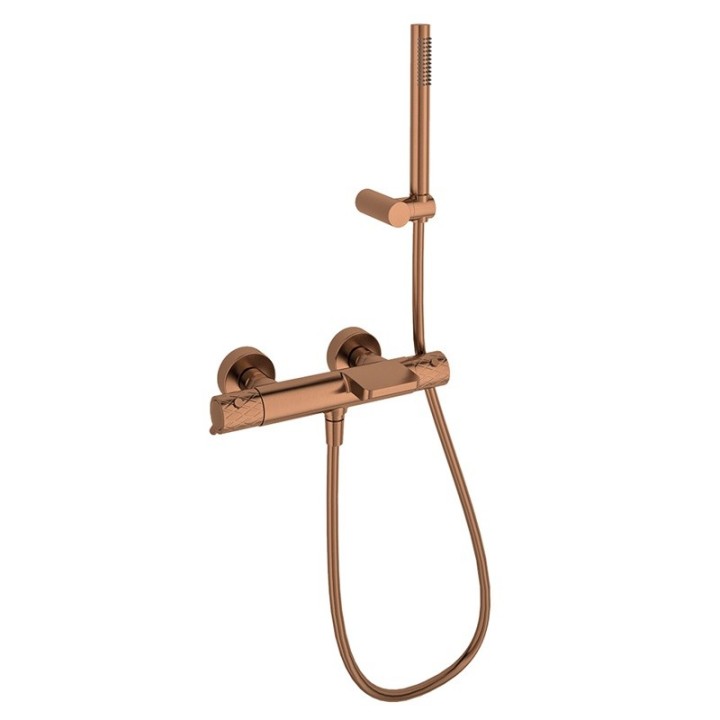 Termostático baño-ducha ODISEA JOYA cobre cepillado- 593901DCUC 1