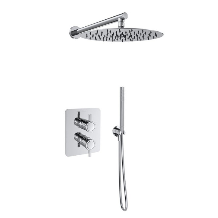 Kit termostático ducha empotrado 2-vías ODISEA JOYA cromo - K5987022 1