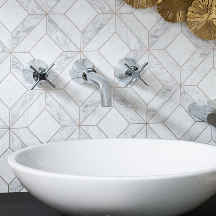 Bimando Lavabo ADAGIO Empotrado cromo - 912001 3
