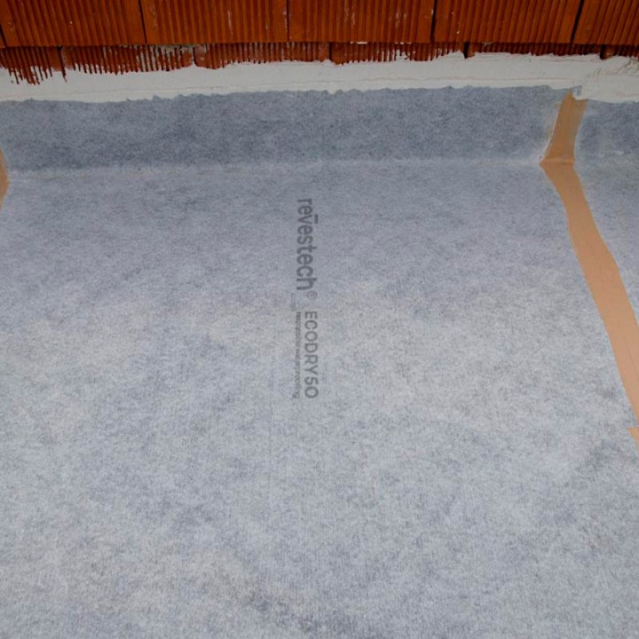 Lámina impermeabilización Revestech ECODRY50 duchas 3