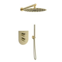 Kit termostático ducha empotrado 2-vías URBAN CHIC oro cepillado - K2187012OC 1