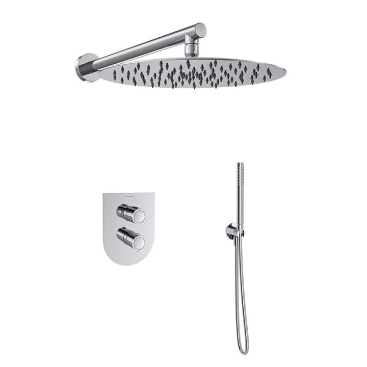 Kit termostático ducha empotrado 2-vías URBAN CHIC cromo - K2187012 1