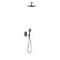 Kit monomando ducha empotrado 2-vías PROJECT-TRES RAPID-BOX negro bronce - 22138003KMB