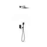 Kit monomando ducha empotrado 2-vías PROJECT-TRES RAPID-BOX negro mate - 22138004NM 1