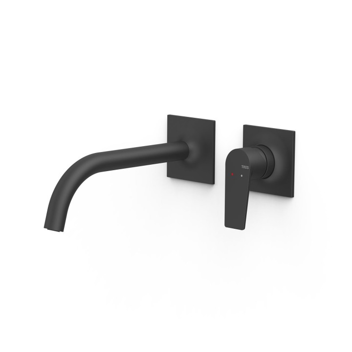 Monomando lavabo empotrado PROJECT-TRES negro mate - 2213000*NM 3