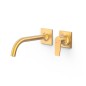 Monomando lavabo empotrado PROJECT-TRES oro mate - 2213000*OM