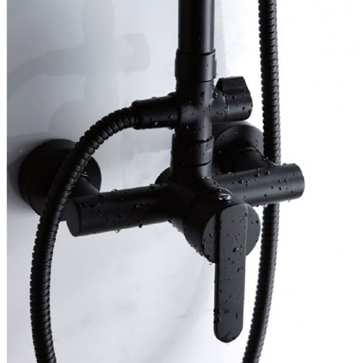 Conjunto monomando ducha ROMA negro mate - BDR001/NG 3
