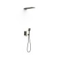 Kit monomando ducha empotrado 2-vías PROJECT-TRES RAPID-BOX negro bronce - 22138005KMB