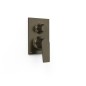Monomando ducha empotrado 2-vías PROJECT-TRES RAPID-BOX negro bronce - 22128110KMB