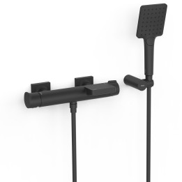 Monomando baño-ducha PROJECT-TRES negro mate - 22117001NM 1