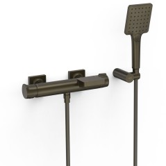 Monomando baño-ducha PROJECT-TRES negro bronce - 22117001KMB - Tres