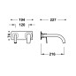 Monomando lavabo empotrado PROJECT-TRES cromo - 2213000*