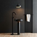 Monomando lavabo a suelo ALEXIA negro mate - 367603NM 2