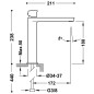 Monomando lavabo alto PROJECT-TRES negro bronce - 22120402KMB