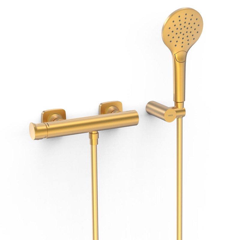 Monomando ducha LOFT-TRES oro mate - 22216701OM
