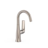 Monomando lavabo maneta lateral LOFT-TRES acero - 22244701AC 1