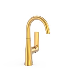Monomando lavabo maneta lateral LOFT-TRES oro mate - 22244701OM 2