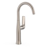 Monomando lavabo alto maneta lateral LOFT-TRES acero - 22264701AC 1