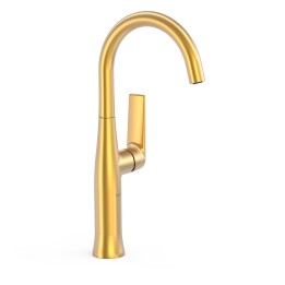 Monomando lavabo alto maneta lateral LOFT-TRES oro mate - 22264701OM 1