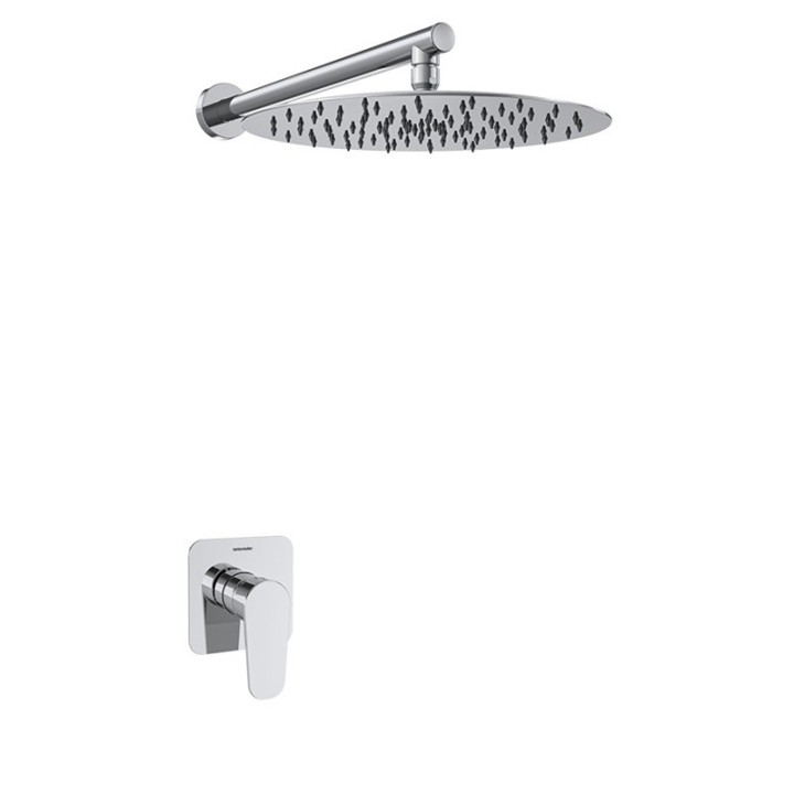 Kit monomando ducha empotrado 1-vía ALEXIA cromo - K3618013 1