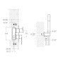 Kit monomando ducha empotrado ALEXIA cromo - SK3615021