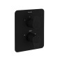 Termostático ducha empotrado 2-Vías ALEXIA negro mate - 368712SNM