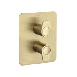 Termostático ducha empotrado 2-Vías ALEXIA oro cepillado - 368712SOC 1