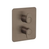 Termostático ducha empotrado 2-Vías ALEXIA grafito  - 368712SGR 1