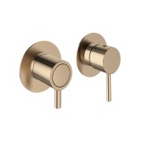 Monomando ducha empotrado horizontal 2-vías ODISEA cobre cepillado - 391512HSCUC 1