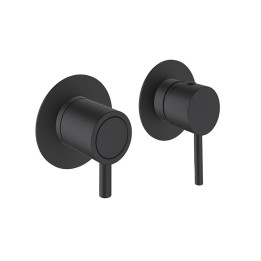 Monomando ducha empotrado horizontal 2-vías ODISEA negro mate - 391512HSNM 1