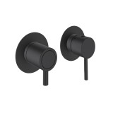 Monomando ducha empotrado horizontal 2-vías ODISEA negro mate - 391512HSNM 1